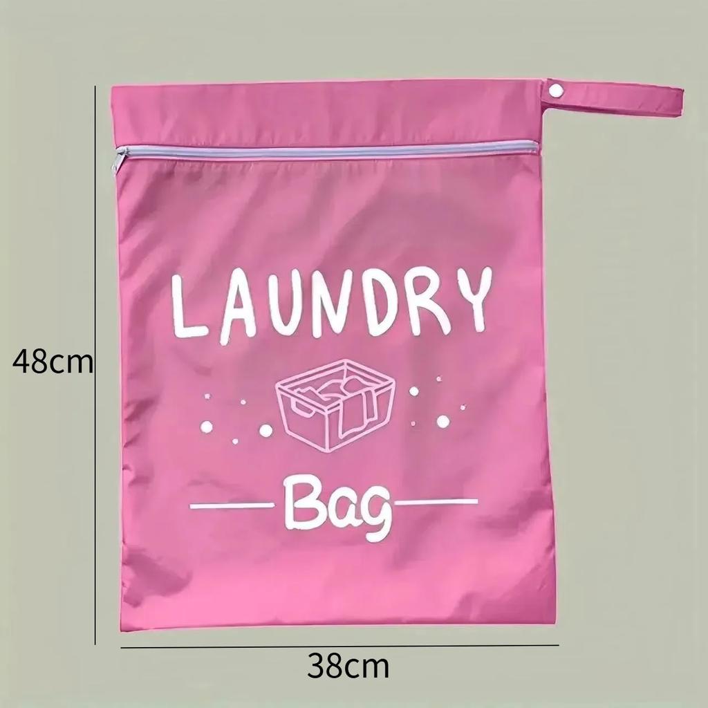 Laundry Bags with Zip, Waterproof Laundry Bag Travel, Reusable Wet Bag with Zip, Waterproof Laundry Bag for Fitness