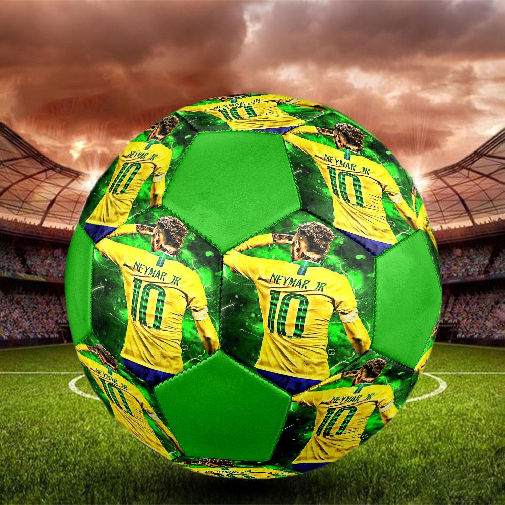 1 pz Pallone da Calcio Neymar Taglia 5 Pallone da Calcetto Indoor alla Moda Colorato Gioco in Giardino - Ottimo Regalo per Appassionati di Sport HE46