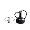 Black And White Polka Dot Double Ear Vase Decoration, Cave Style Homestay Sample Board Room Minimalist Flower Set