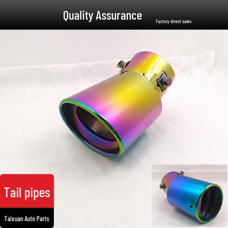 Blue Titanium Exhaust Tailpipe for Cruze, Livina, Senya, Vios, and New Bora