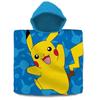 Towel Poncho - Kids Licensing - Pokémon - Cotton - Blue - Washable
