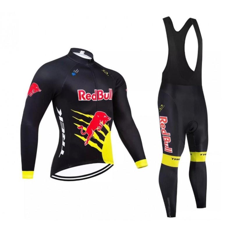 Unisex Long Sleeve Fleece-Lined Cycling Jersey Mountain Road Bikes Wear