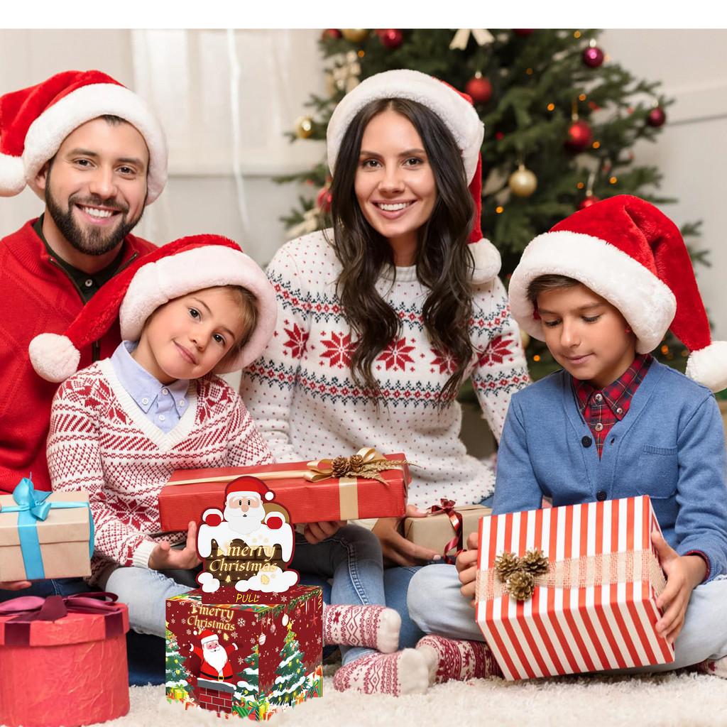 Christmas Santa Money Box With Red Chimney Shape For Festive Party Atmosphere