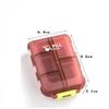Portable Mini Pocket Pill Box 10 Compartment Small Pill Box Weekly Travel Pill Box Plastic Storage Box
