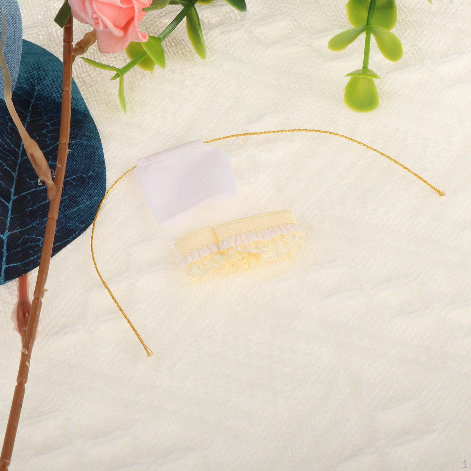 

1/12 Female Doll Clothes Action Figure Tank Top Short Skirt, Handmade Clothing Miniature for White and Yellow