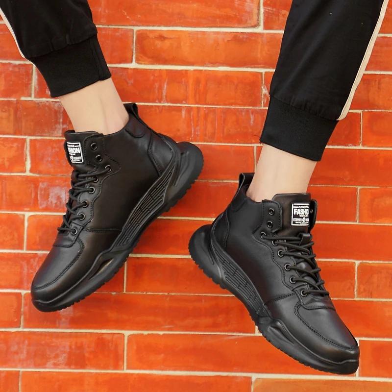High Quality Men Sneakers Elevator Shoes For Men Casual Insole 6CM White Black Taller Shoes Male Leisure Fashion Lift Sports