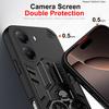 Dual Finger Ring Armor Cover for Xiaomi POCO X7 Pro Case for POCO X7 Pro Rotate Metal Bracket Kickstand Holder Case Phone Capa