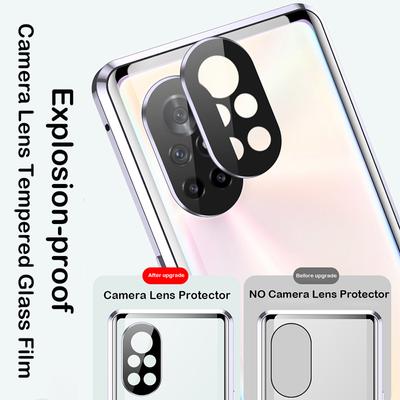 Coque en Verre Magnétique Double Face 360° Pour Huawei Nova 6 SE 7i 7 Pro 8 9 SE Cover Nova 11 9 10 12 Pro Avec Protection de L'objectif de l'appareil photo