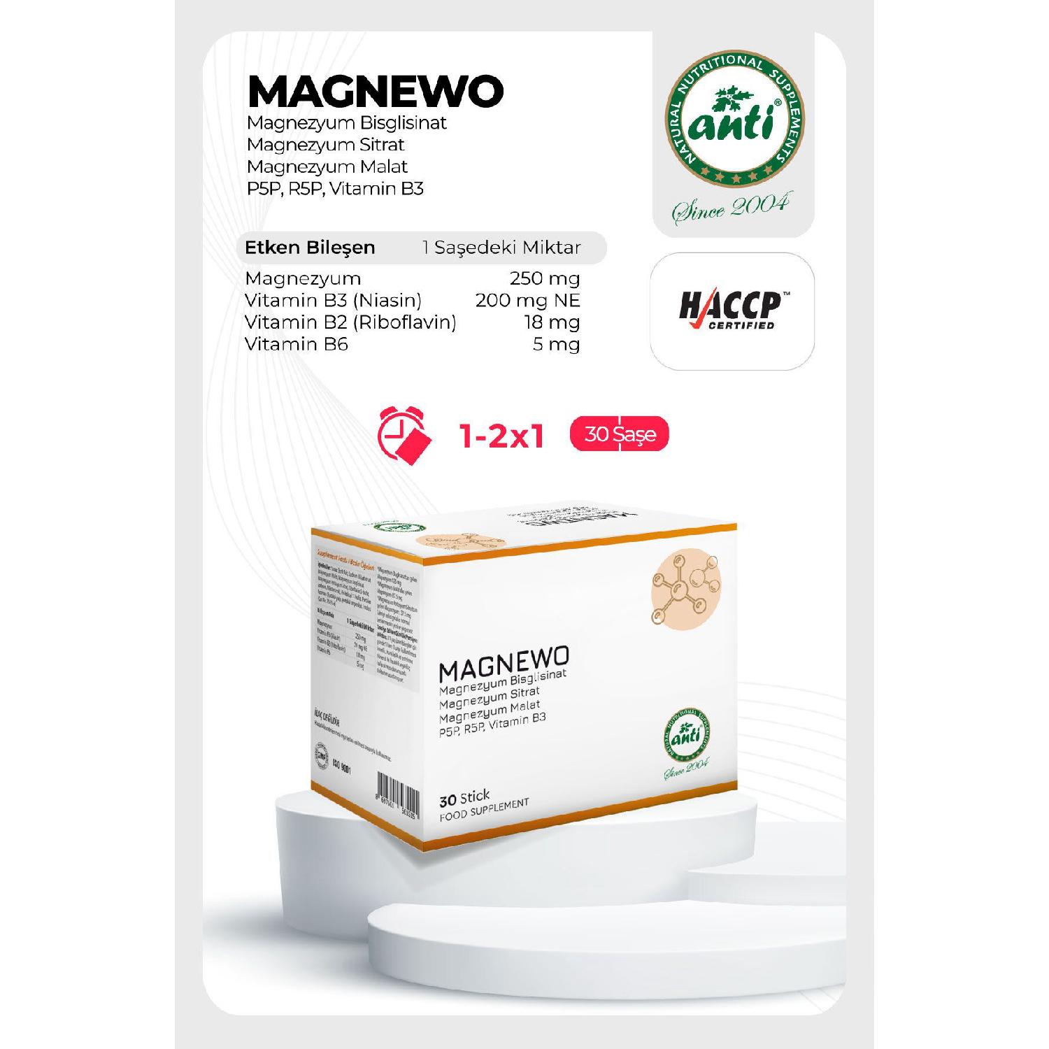 

Magnewo Effervesan Magnesium Citrate Malat Glycinate
