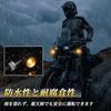 RACEAST Motorcycle LED Turn Signals, Round Bullet Shape, Compact, 12V, High Brightness, Waterproof, Mini, Retro Style, Miniature, M8, Universal Fit, E