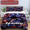 3pcs Duvet Cover Set (1*Duvet Cover + 2*Pillowcase, Without Core), Custom Name J-Jujutsu K-Kaisens Pattern Bedding Set, Home Bedroom Decor Gift