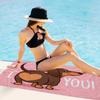 Ik Hou Van Jou Grappige Hond Strandlaken Platte Print Sneldrogend Microvezel Zwembadlaken voor Kinderen Volwassenen Buiten Reizen Picknickmat