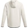 Under Armour Unaufhaltsame UA Fleece Full-Zip Atmungsaktive Locker Geschnittene Laufjacke mit Kapuze Herren Jacken Peak-White 1379806-110