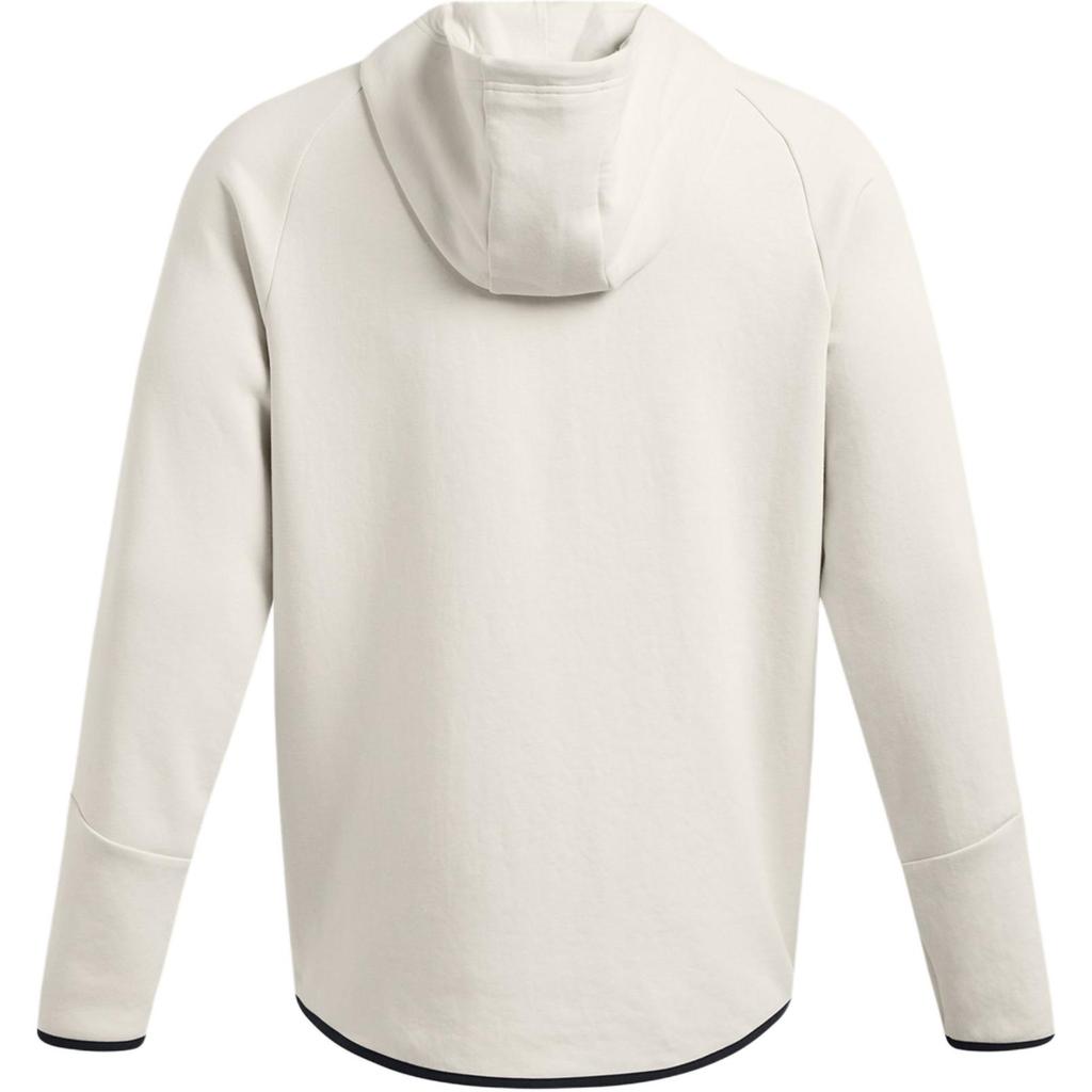 Under Armour Unaufhaltsame UA Fleece Full-Zip Atmungsaktive Locker Geschnittene Laufjacke mit Kapuze Herren Jacken Peak-White 1379806-110