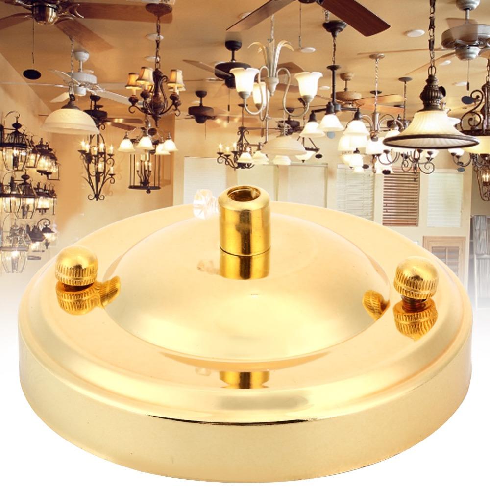 2 Pack Gold or Antique Bronze Chandelier Plate Holder Ceiling Canopy Hook  Indoor Lighting