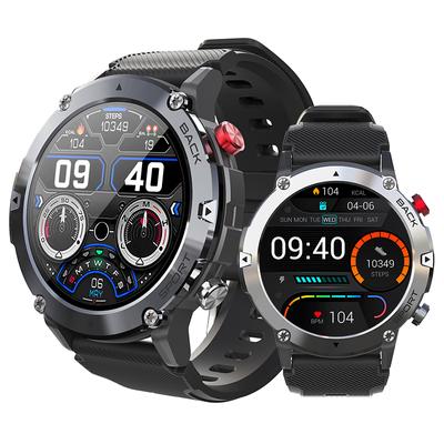 Military C21 Smart Watch Men Bluetooth Call Fitness Tracker 5atm Waterproof Sport Wrist Smartwatch For Iphone Android Phone