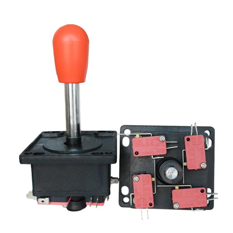 Professional Arcade Joystick Elliptical Handle Upgrades with Switchable 8 Way to 4 Way Operation for Gaming Consoles