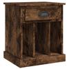 VidaXL Bedside Table Smoked Oak 43x36x50 Cm 816354