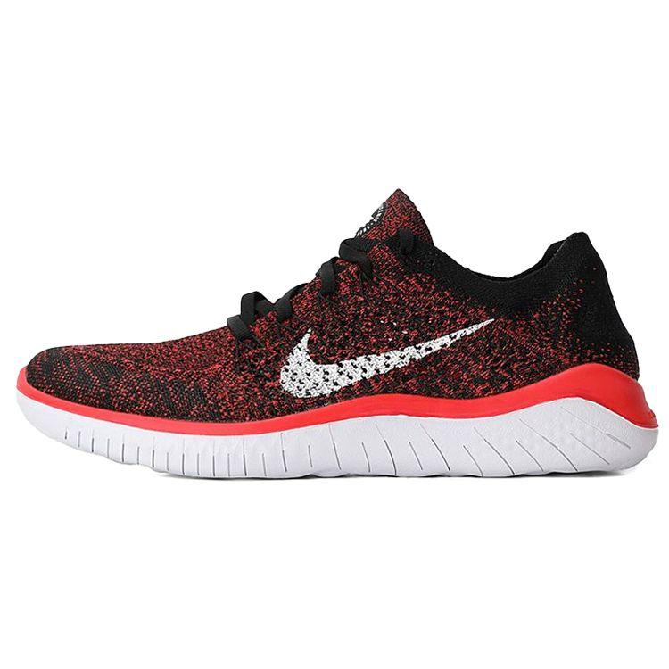 

Мужские кроссовки Nike Free RN Flyknit 2018 Bright Crimson Red Black White 942838-602