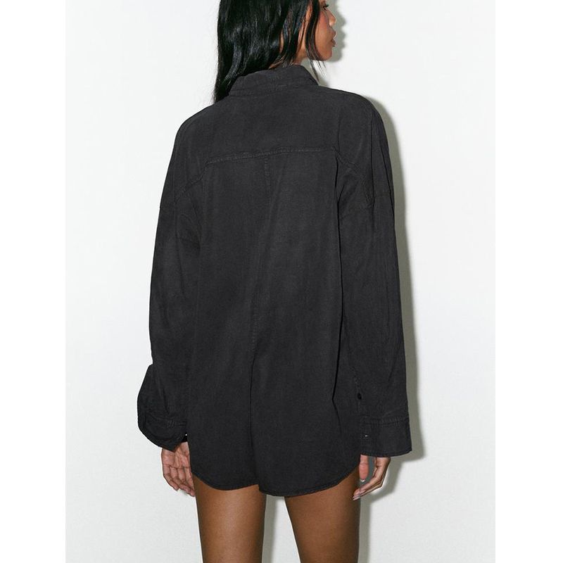 Summer New Design Sense Slim Looking Jumpsuits Pants Draping Lapel Long Sleeves Short Jumpsuit 6929182