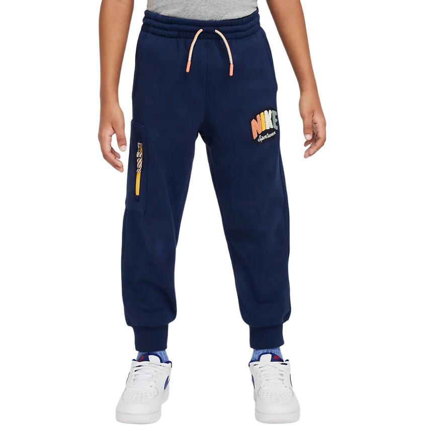 Nike Sportswear Moderate Pants Fall Winter Children Aged 3 7 Years Old Dark Navy Blue HQ7945-410 7