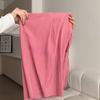 Raspberry Ice Silk Yamamoto Pants for Women - Fall/Spring Drapey High-Waisted Straight-Leg Slimming Casual Wide-Leg Trousers