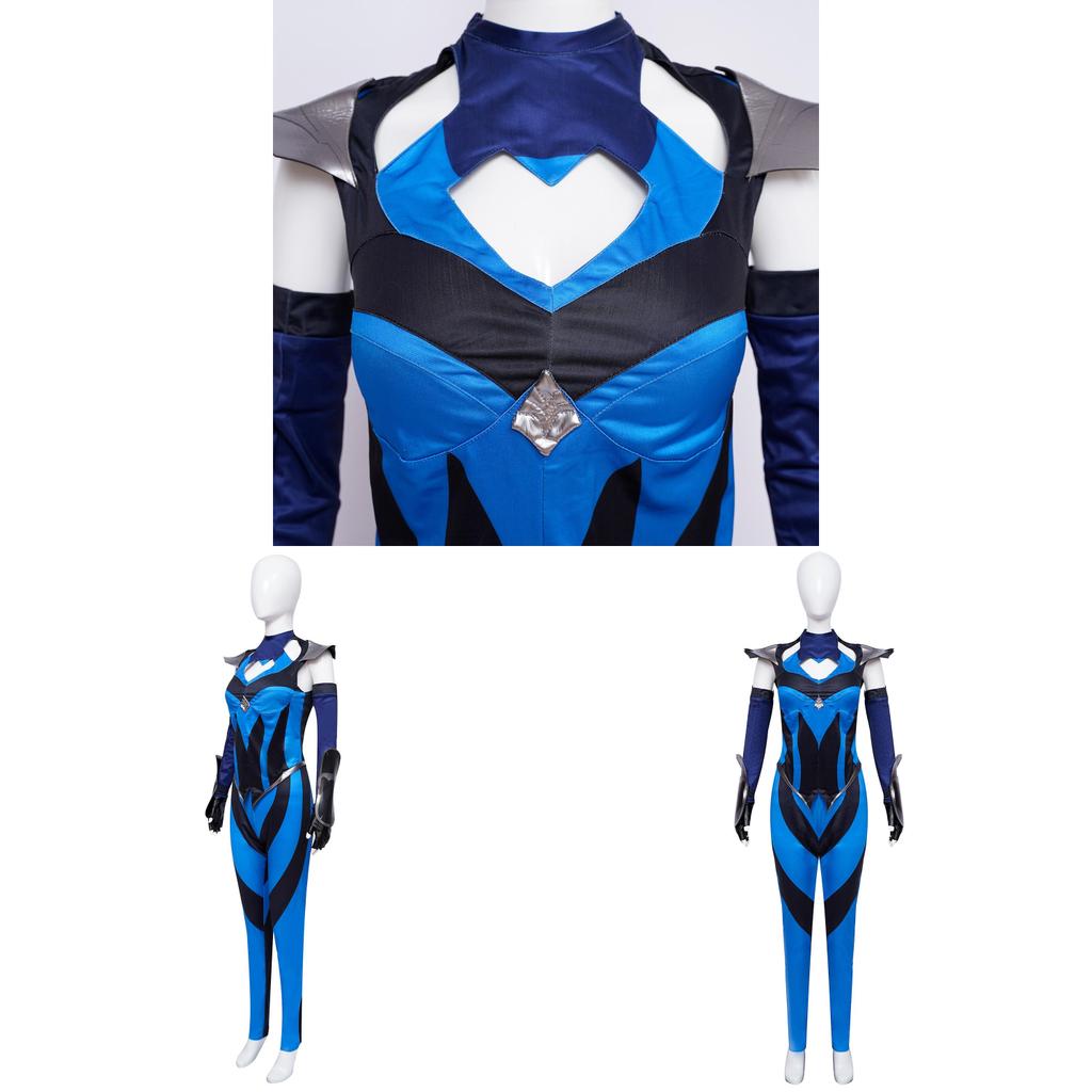 Mortal Kombat Kitana Cosplay Costume With Pu Leather For Female Cosplayers