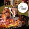 Motorcycle Stainless Steel Chicken Holder Bbq Vertical Turkey Roasting Rack For Outdoor Camping Baking Grill Oven Smoker Cooking