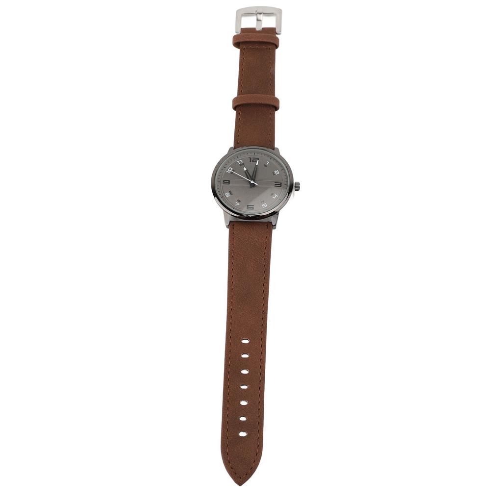 Men Watch Casual Analog Quartz Date Minimalist Fashion Watch with PU Leather Strap for Office Busine