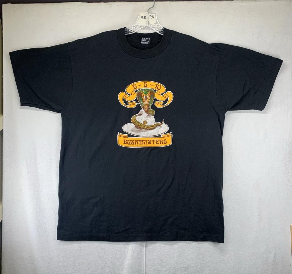 Vintage 90s B-5-10 Bushmaster Single Stitch T Shirt XL America Military Iron On
