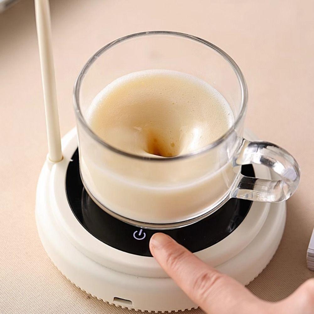 USB Charging Electric Milk Coffee Blender with Spoon Automatic Magnetic Stirrer Magnetically Levitated Stirring Capsule