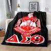 1pc Blanket Delta Sigma Theta logo Print Design, Lightweight Blanket for Sofa, Bed- Soft &Warm, Gift for All Seasons like Christmas, Halloween