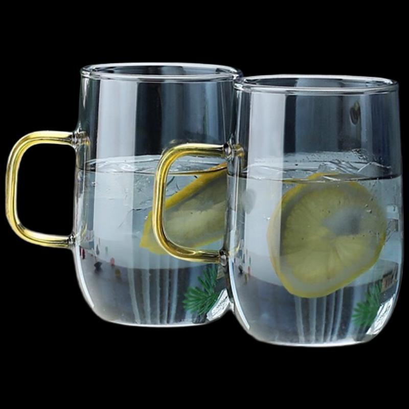Large Capacity Borosilicate Glass Cold Water Cup Set
