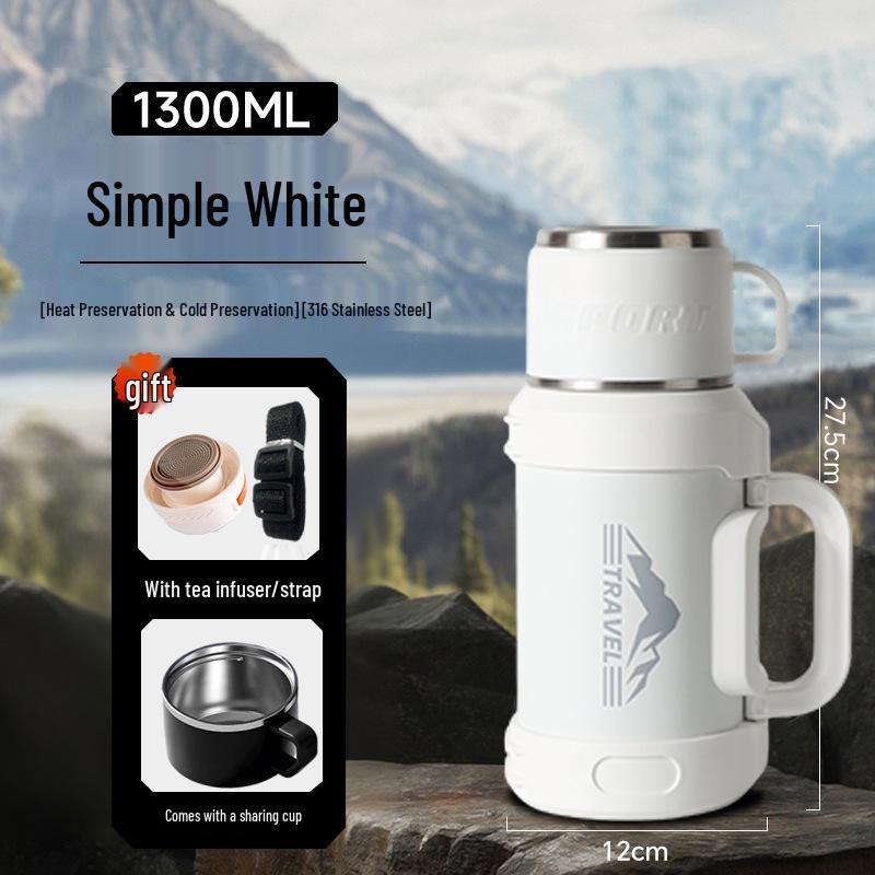 

Large Portable Thermos Flask Water Bottle - Outdoor & Household Hot Water Cup