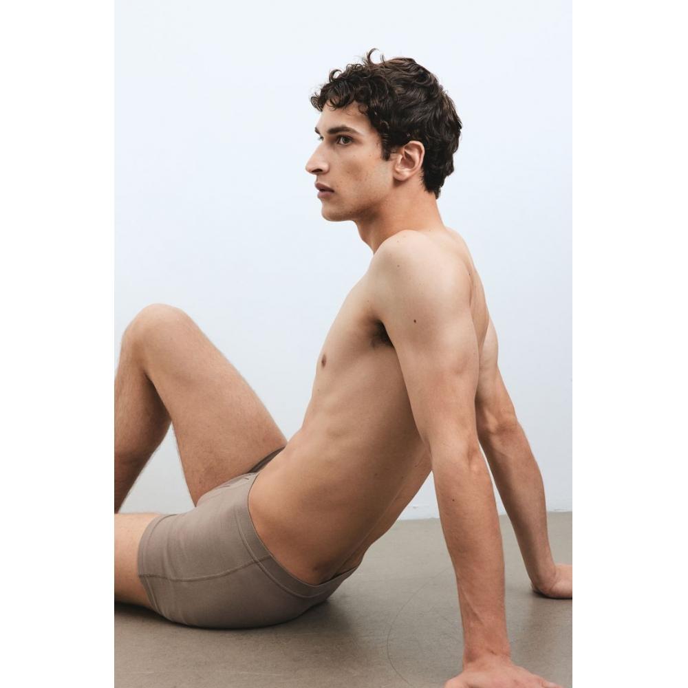 H M Cotton sHort Drawstring 10 Piece Set Brown Beige Grey