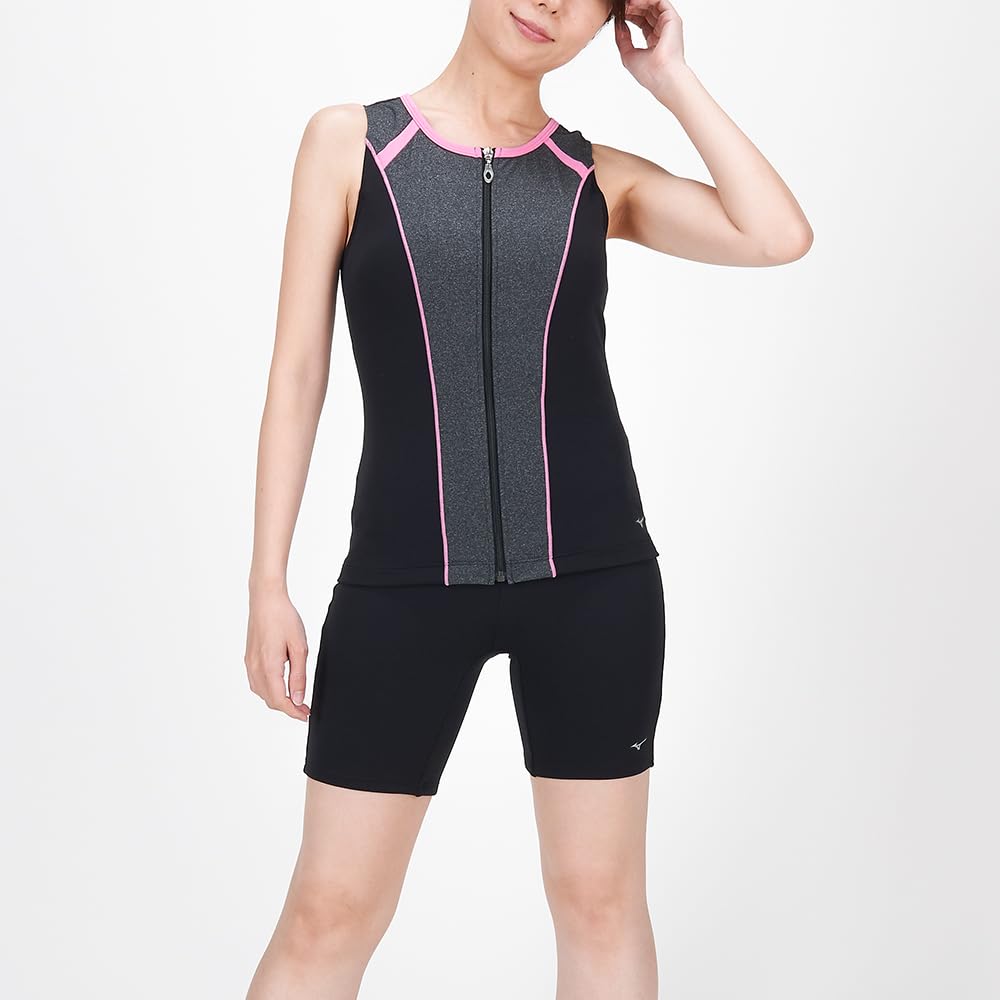 

Mizuno N2JGA891 Фитнес-купальник для мягкого легкого большого размера Черный x Черный меланж x 3XL Спортзал, Раздельный, Женский, Размер, 91 Розовый,