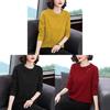 Womens Long Sleeve T Shirt With Polyester Fabric Casual Comfortable For Spring Autumn