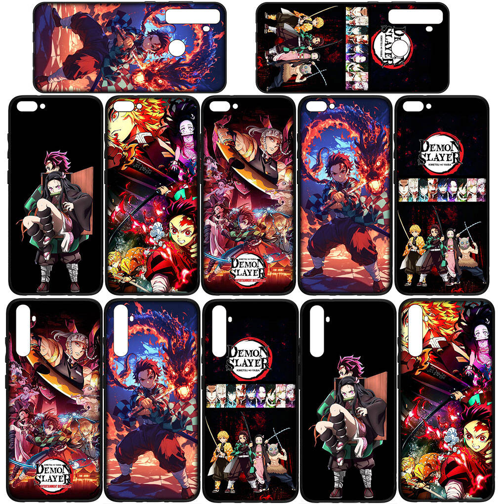 For Samsung Galaxy S25 S24 iPhone 17 16 15 Xiaomi Redmi Note 14 13 12 11 Plus Pro Max Phone Case Demon Slayer Kamado Tanjirou Kamado OPPO Huawei Cover
