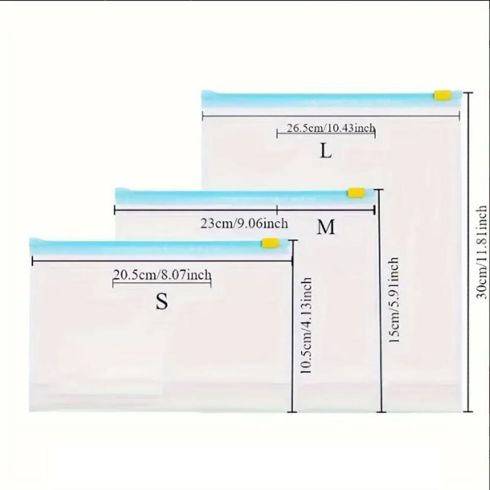 Набор из 10/15/20 штук многоразовых герметичных пакетов с застежкой-молнией для хранения продуктов в морозильной камере 20 x 10cm/20pcs