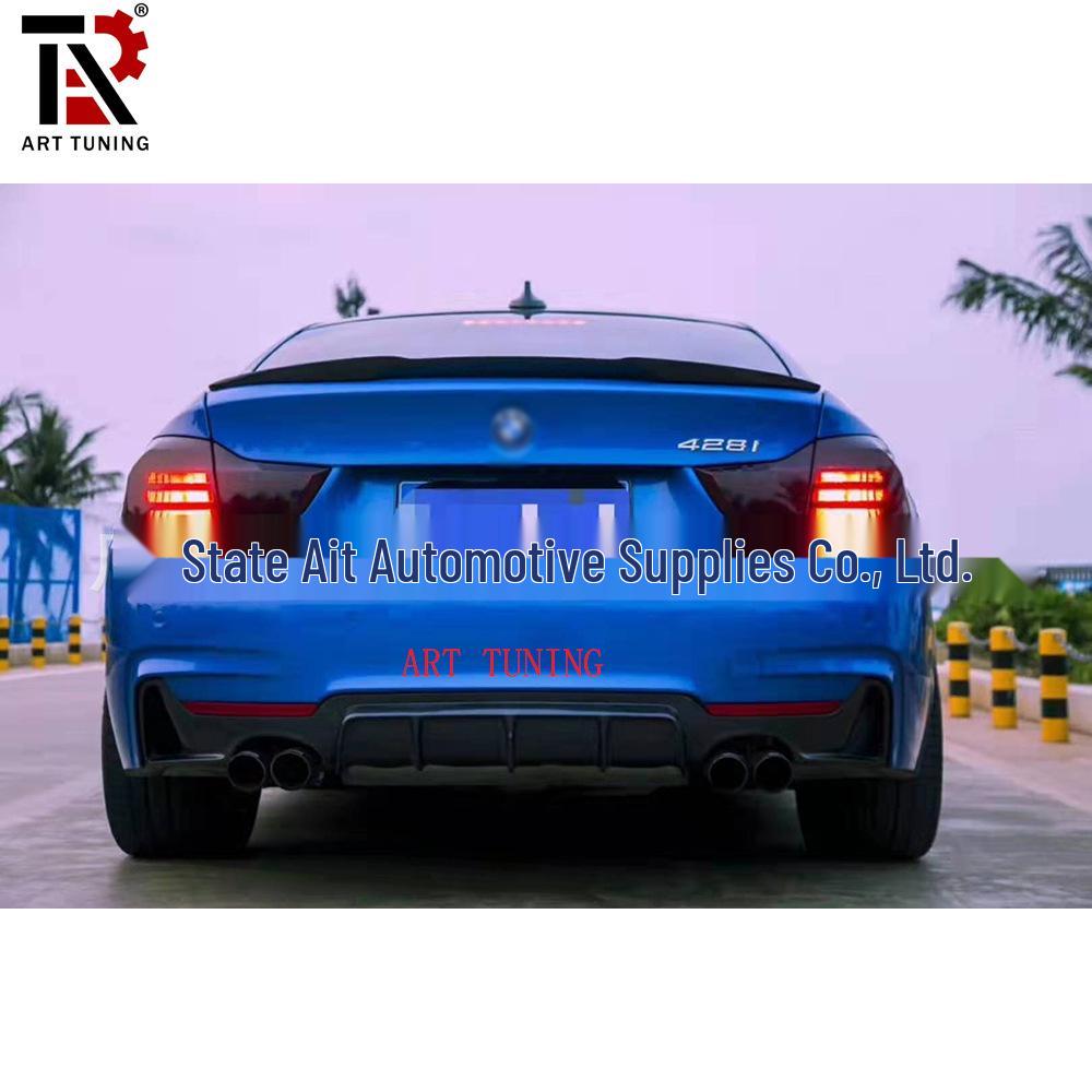 Lip spate dublu quad din fibră de carbon pentru BMW Seria 4 F32 F33 F36 M Sport