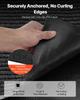 Front Door Mat, 3048 x 914 mm Commercial Floor Mat for Indoor and Outdoor, Stylish Striped Industrial Carpet with PVC Backing, Heavy Duty Washable