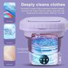 Portable Foldable Mini Washing Machine for Babies And Children Socks Underwear 8L Small Automatic Modes Laundry Clothes Bucket