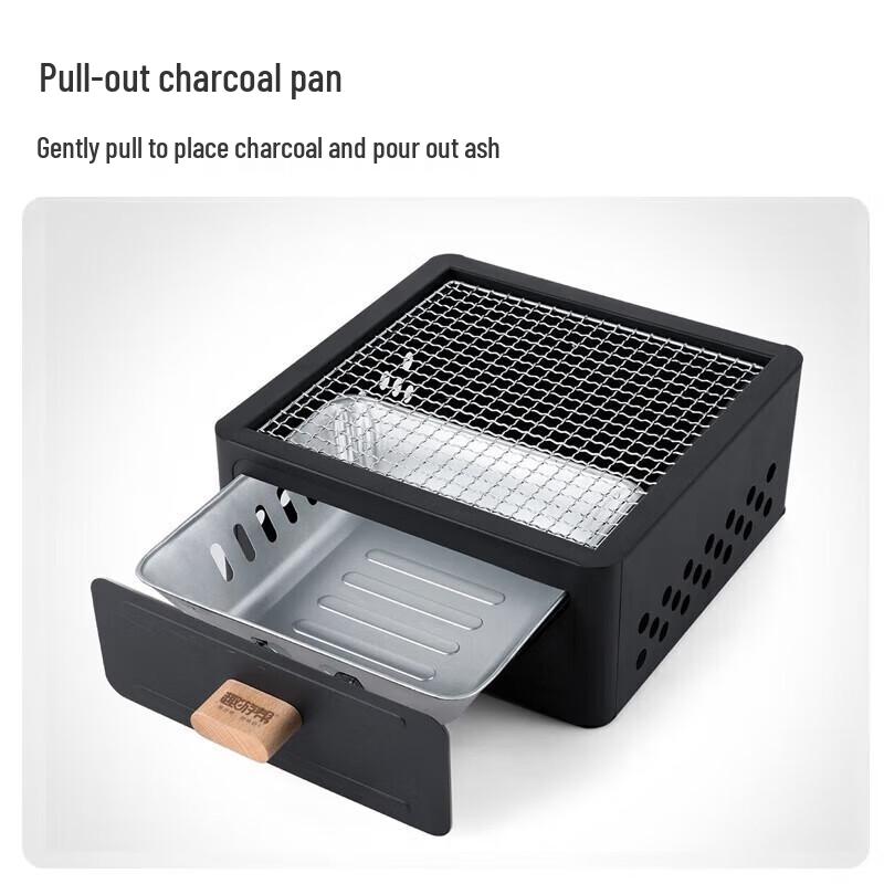 Multi-functional Outdoor Charcoal BBQ & Tea Stove