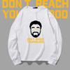 European and American trendy brand long-sleeved t-shirt male Uncle Drew avatar t-shirt spring and autumn printing round neck pure cotton loose 