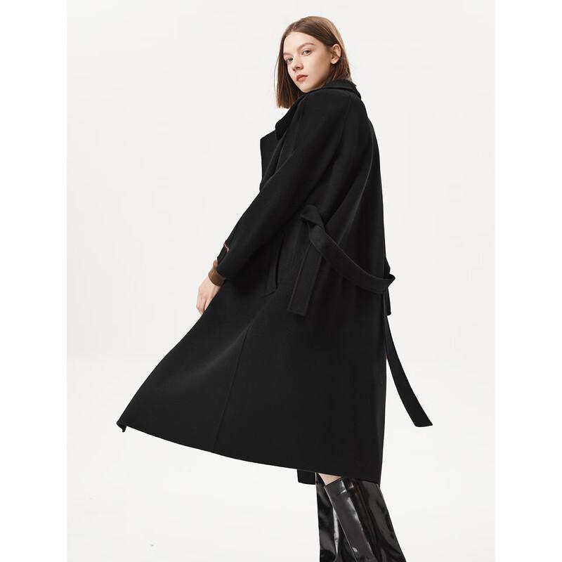 Langzi Women's French Wool Blend Double-Faced Coat