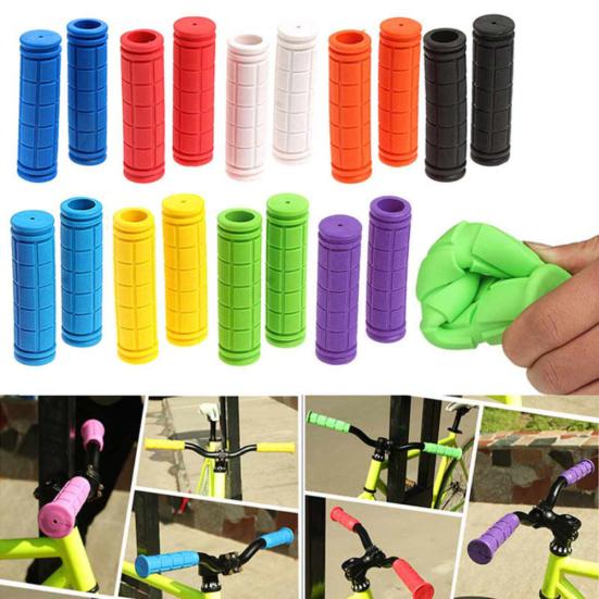 1Pair Soft Durable Non-slip Rubber MTB BMX Mountain Bike Bicycle Handlebar Grips