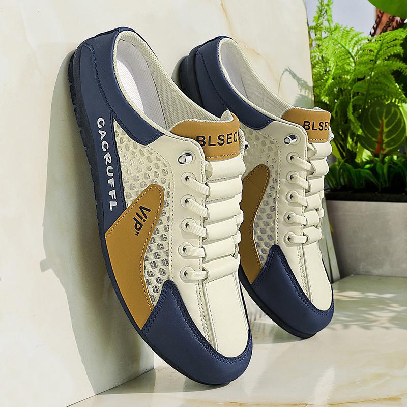 Męskie Modne Miękkie Półkapcie Letnie Męskie Trendy Dolna Część Codzienne Buty Miękka Podeszwa Wspierające Buty Trampki De Hombre