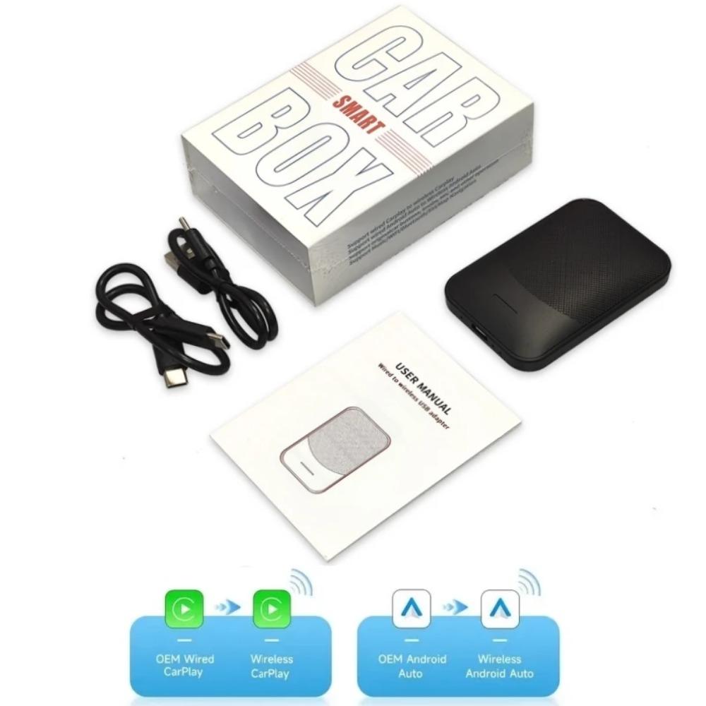 Wireless Carplay Adapter Converts OEM Wired To Wireless Carplay Dongle Plug & Play for Cars from 2017 for Apple iPhone iOS 10+