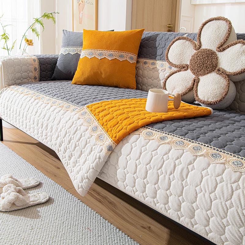 

Four Seasons Universal Sofa Cushion Modern Simple All InJUEusive Cover Winter Towel Soft Comfortable Durable 70*70cm