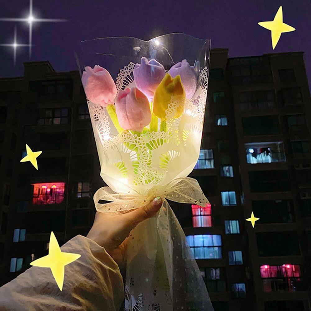 26cm Kawaii Tulip Plush Toys Stuffed Plants Tulip Succulent Kids Party Stuffed Plush Valentine U4Q6